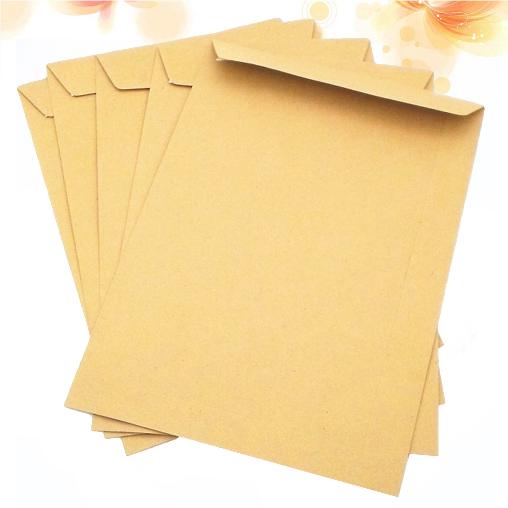 Letter Envelope Kraft - 100 шт. конвертов из крафт-бумаги, светло-коричневого