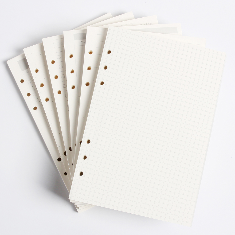 Notebook Dotted A5 - Классический блокнот с 6 отверстиями, внутренний