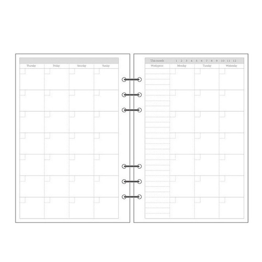 Notebook Dotted A5 - Ежедневник в клетку, 45 листов, спиральный