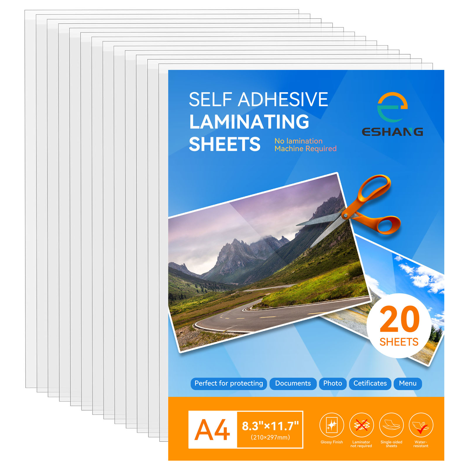 ESHANG 20 листов прозрачных ли – обзор и цена Document Laminator Pouch