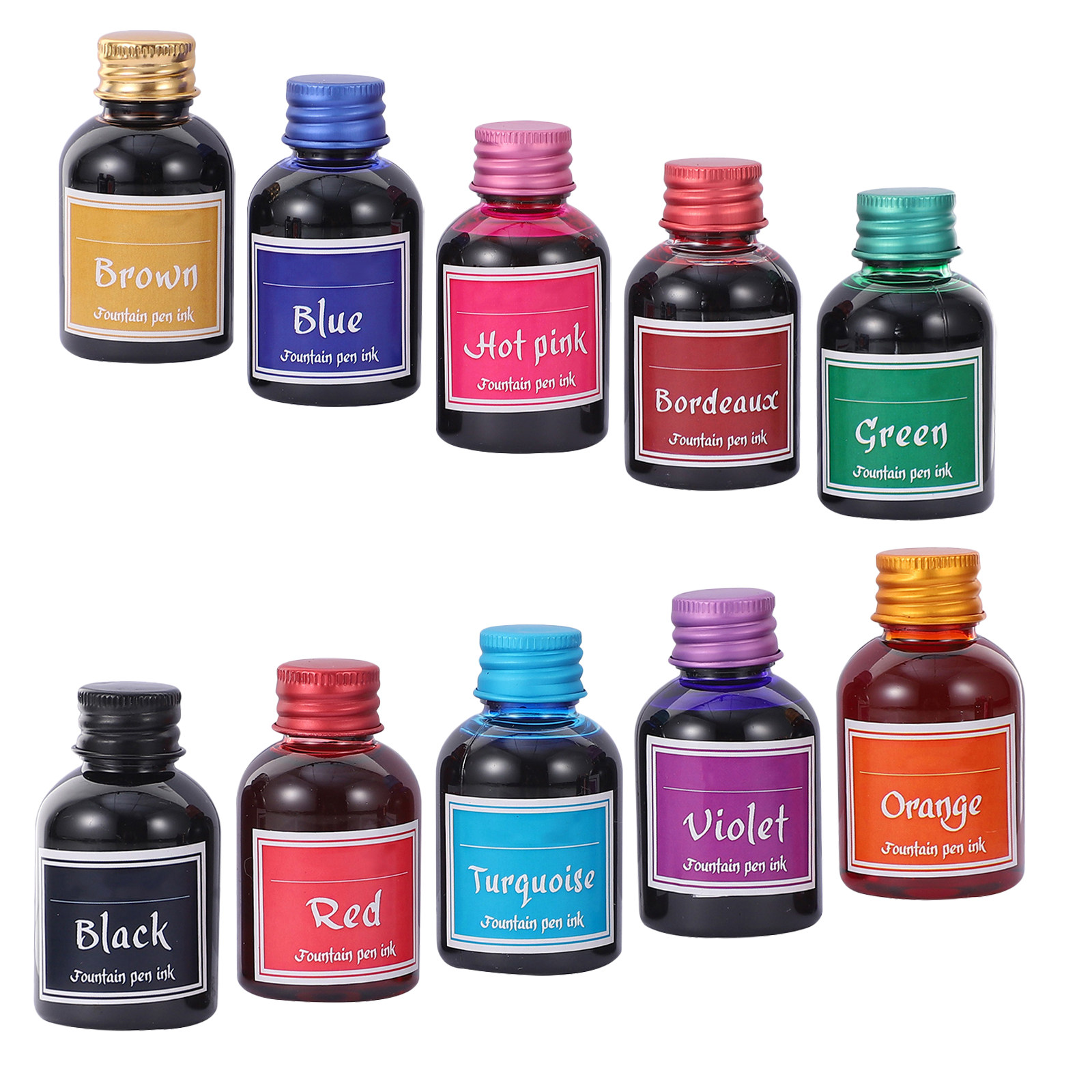 Набор из 10 бутылочек быстросо – обзор и цена Calligraphy Ink Bottle