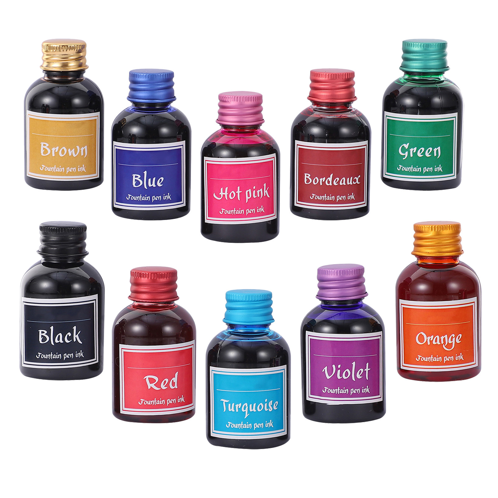 Набор из 10 бутылочек быстросо – обзор и цена Calligraphy Ink Bottle
