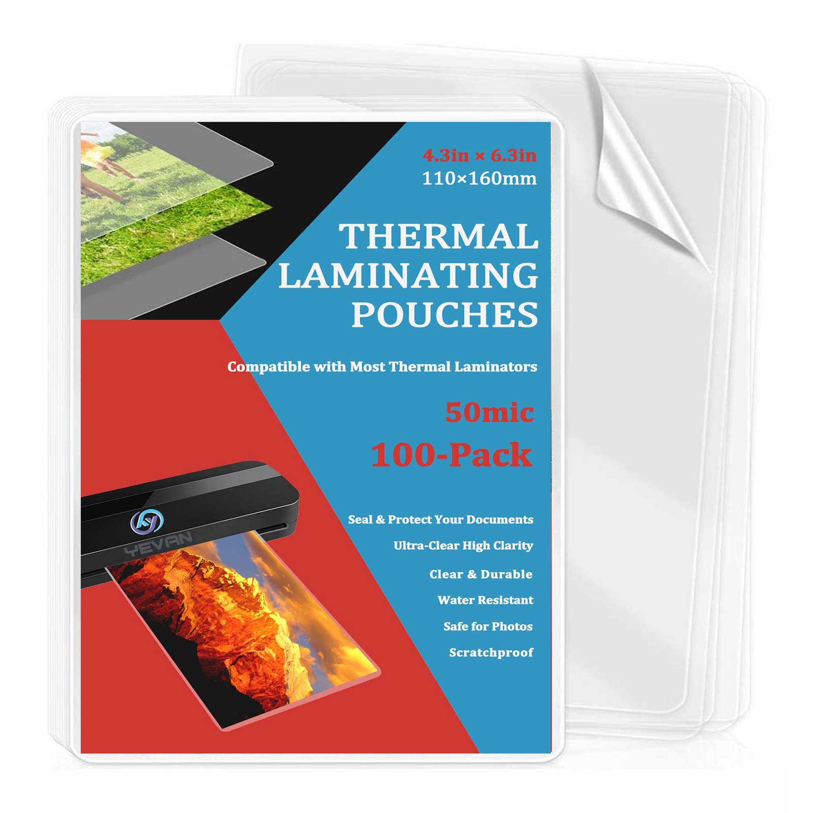 100 листов термопленки для лам – обзор и цена Document Laminator Pouch
